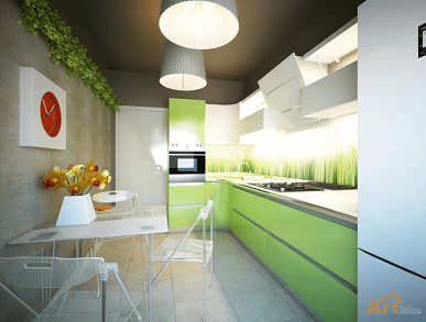 Дизайн кухни в оливковом цвете в разных стилях - результат правильно подобранных сочетаний цветов