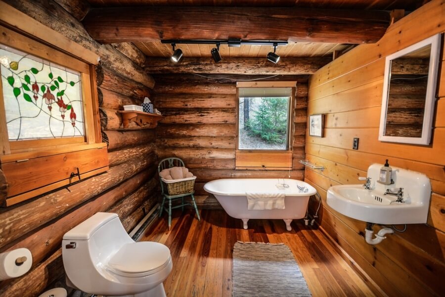 Ванная комната в стиле кантри