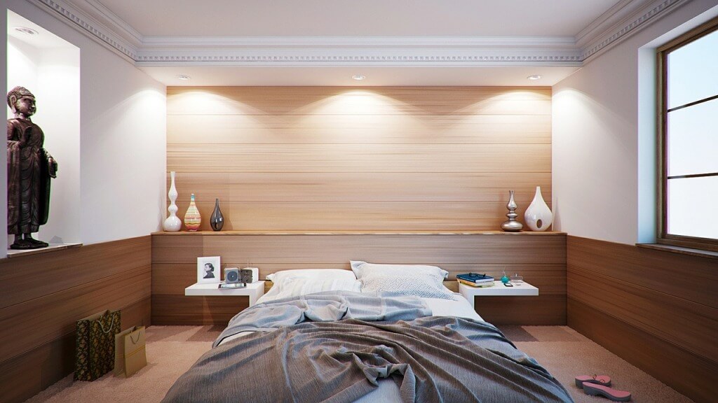 интерьер маленькой спальни в современном стиле